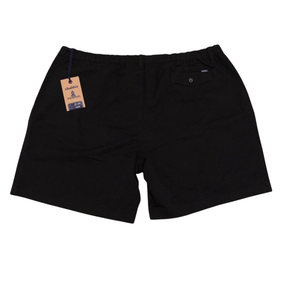 Chubbies Men’s Stretch Twill Chino Shorts 3XL Black 7 Inch Inseam Pockets NWT - Picture 3 of 15